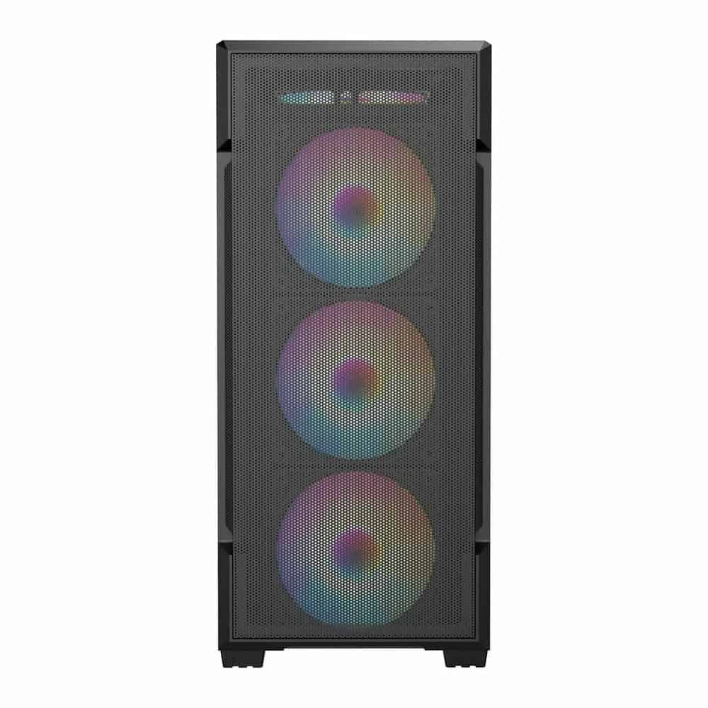 (image for) CiT Crossfire Mesh Black Mid Tower PC Gaming Case